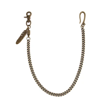 

Punk Rock Mens Bronze Wallet Chains Metal Punk Hip-hop Trendy Waist Chain Male Pants Chain Hot Men woman Jeans Belt Chain DR69