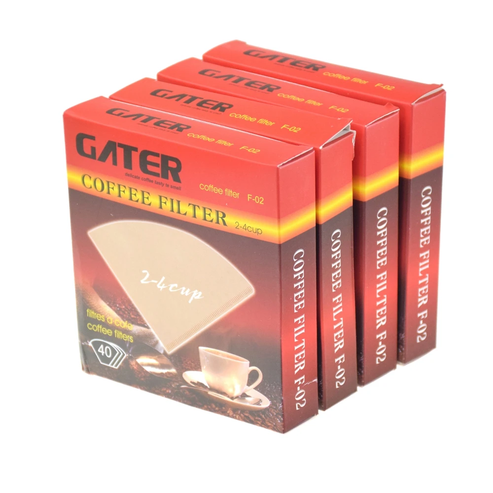 GATER V60 бумажный фильтр для кофе 40 шт. в пакете бумажные фильтры аксессуары бариста