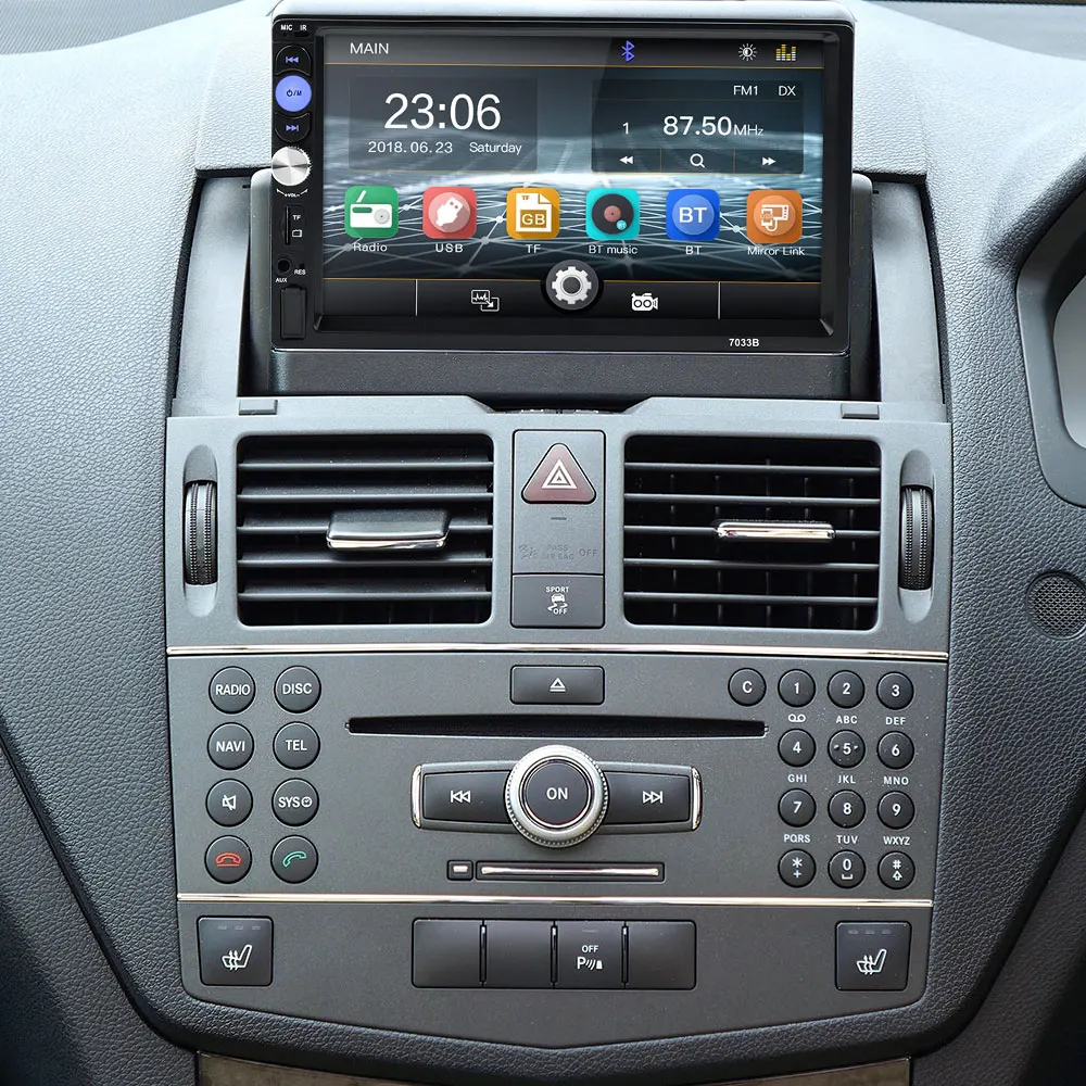 Vehemo Автомобильный Bluetooth MP5 FM/USB/AUX 7 дюймов FM Авто MP5 плеер дистанционное управление аудио Автомобиль MP5 сенсорный экран Прочный