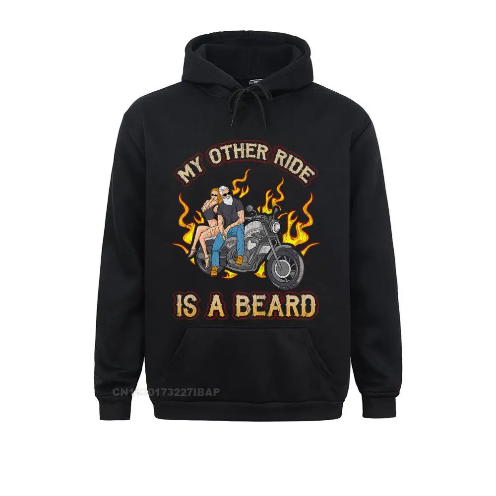 Mi otro vehículo es una chica motociclista con barba, sudadera con capucha sexy con clasificación X, sudaderas de moda para hombre, sudaderas con capucha de manga larga, ropa deportiva de estilo japon