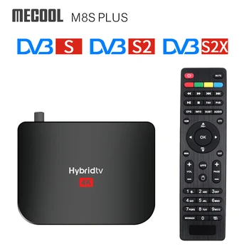 

Mecool M8S PLUS Android 9 TV BOX 4K DVB-S2/S2X Digital TV Tuner Receiver Amlogic S905X2 2G 16G 2.4G Wifi IPTV Smart Set Top Box