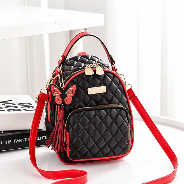 Mochila Mujer Сумка-тоут, рюкзак, сумки через плечо для женщин, дизайнерская сумка,, водонепроницаемый мини-рюкзак, маленькая дамская сумка - Цвет: red
