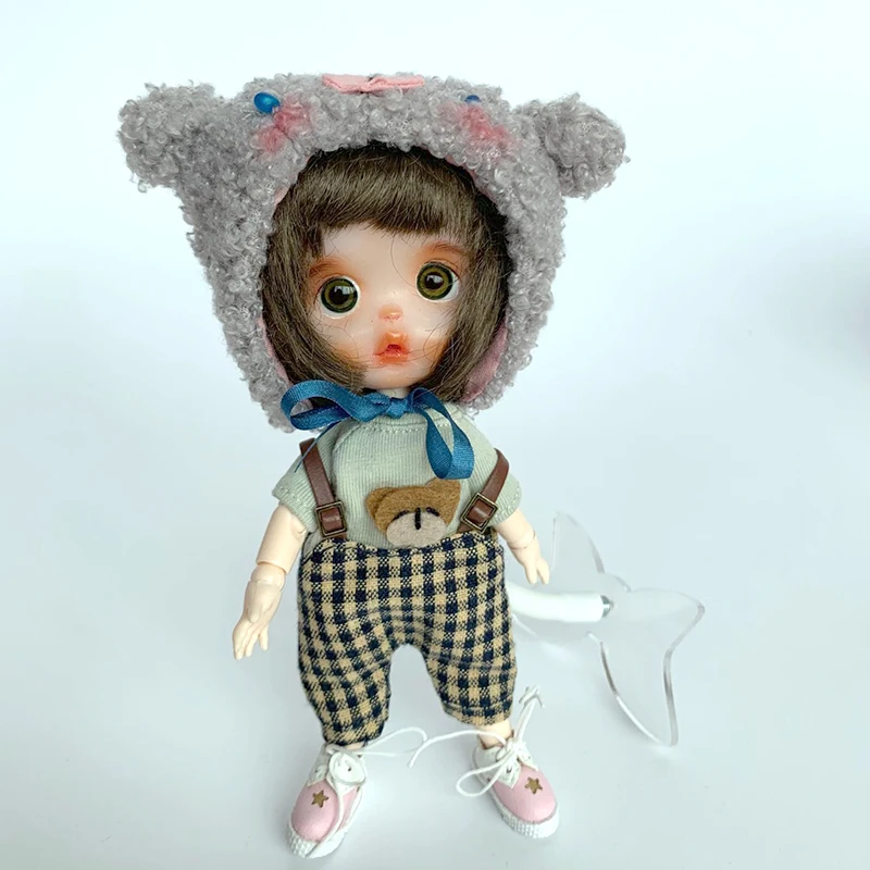 Ob11 детская шапка ручной работы BJD holala Molly egg GSC медведь животное шляпа кукла аксессуары