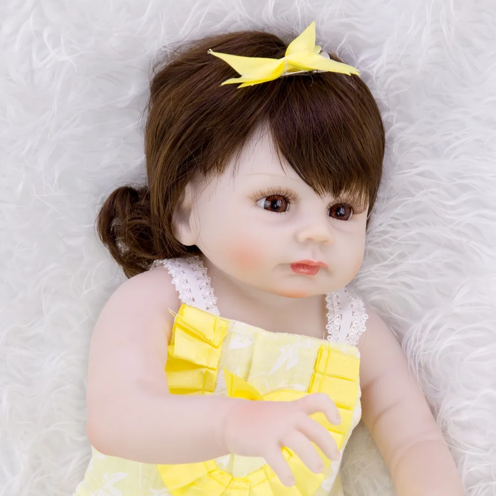 KEIUMI 19 дюймов Reborn Младенцы силиконовые полное тело Reborn Girl Life Boneca Детские подарки на день