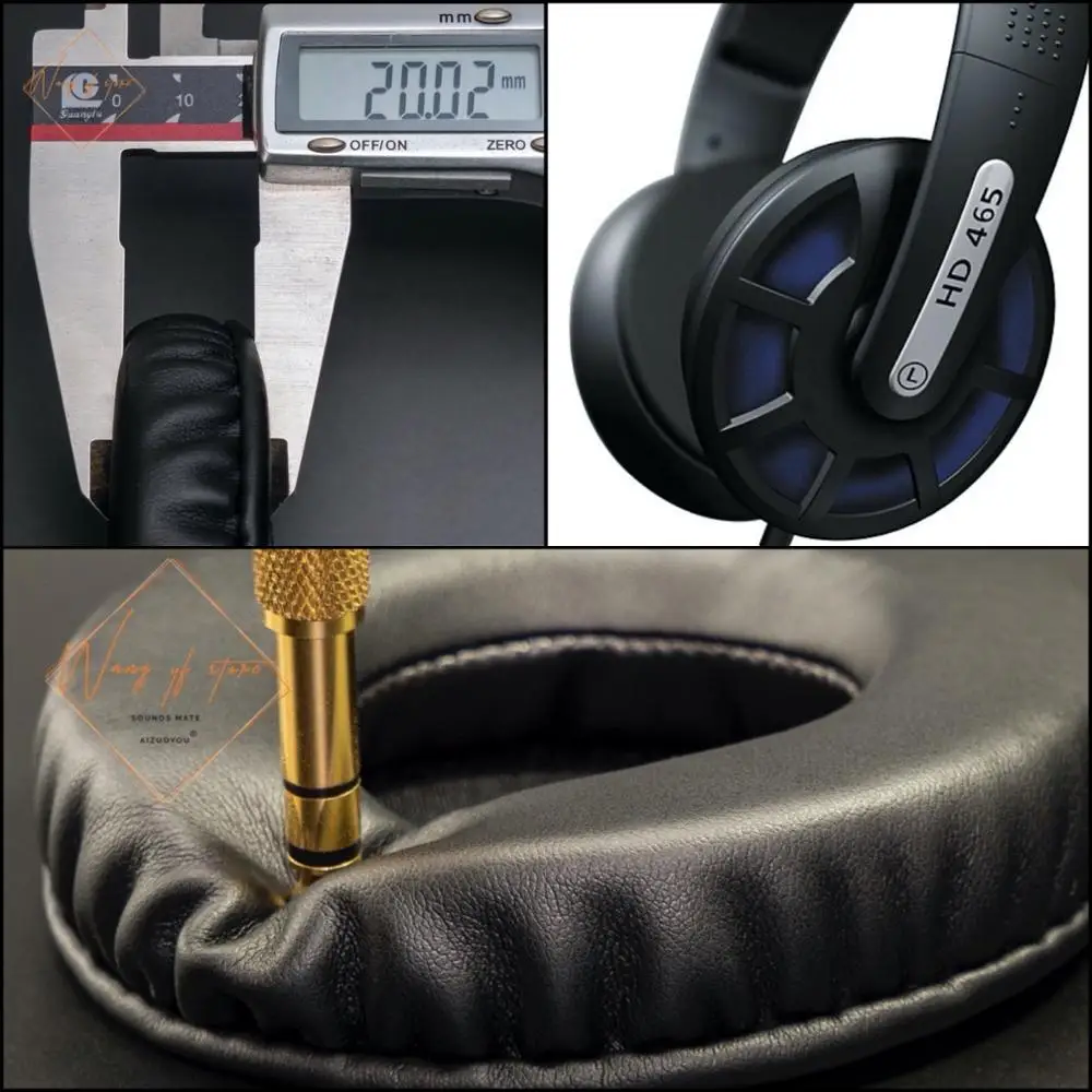 

Soft Leather Ear Pads Foam Cushion EarMuff For Sennheiser HD465 Headphone Perfect Quality, Not Cheap Version