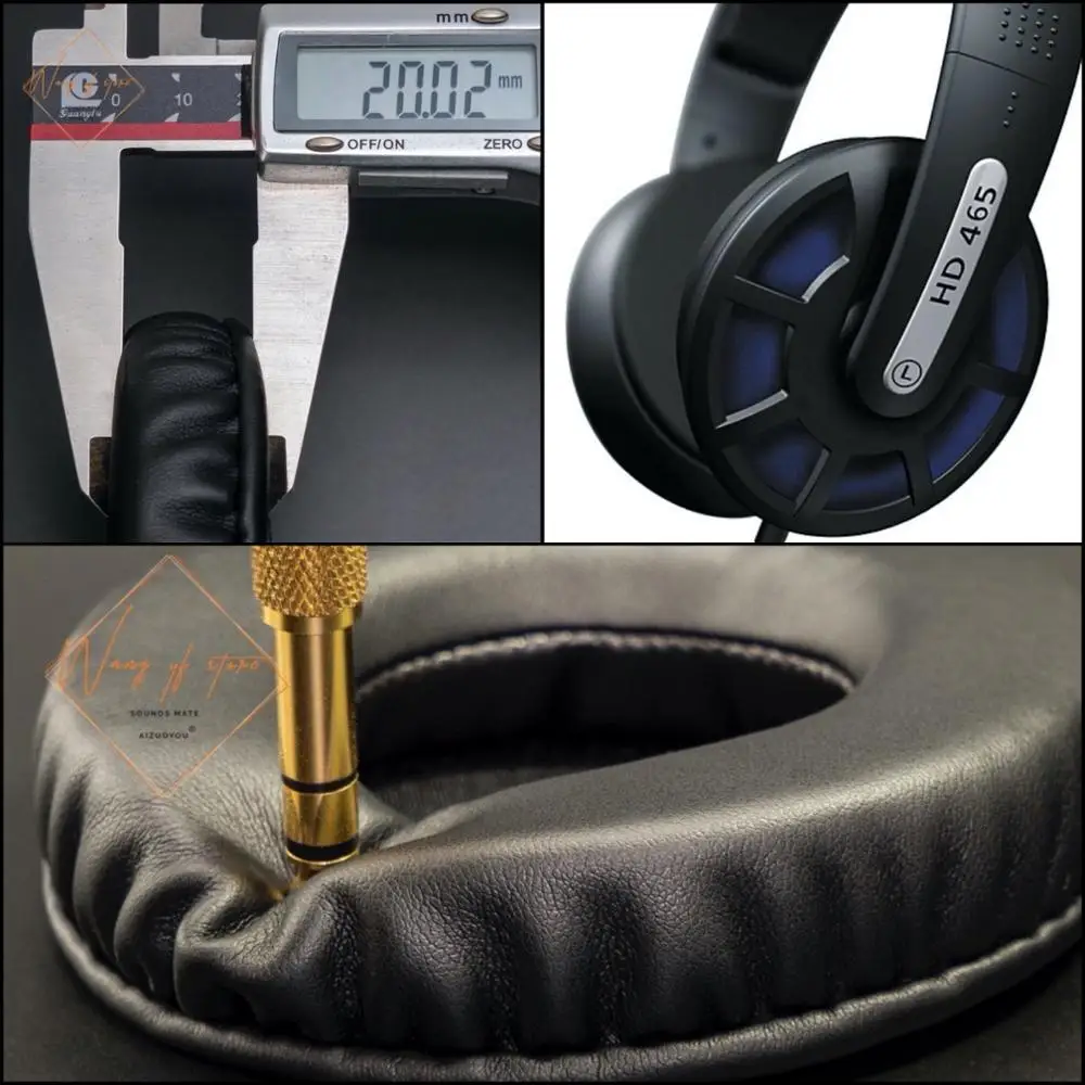 

Мягкие кожаные амбушюры, поролоновые амбушюры для наушников Sennheiser HD465, идеальное качество, недорогая версия