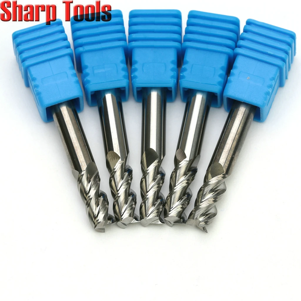 10mm Diameter 4 Flute Tungsten Carbide End Mill 75mm Length Flat Bottom End Mill