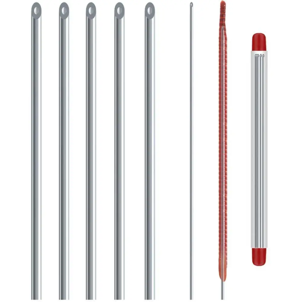 

5 Pcs Stainless Steel Earthworm Drill Needle Clips Bait Caught On Fishing Accessories Bloodworm Bug Clip Tools