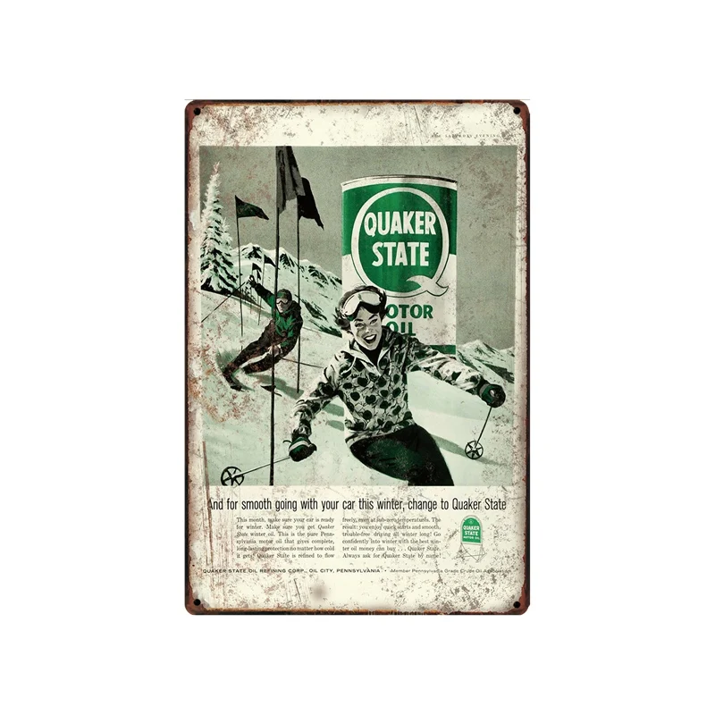 Retro Tin Metal Sign Vintage Plate Wall Pub Home Art Decor Car Iron Poster Cuadros 7012 - Цвет: SA-7016