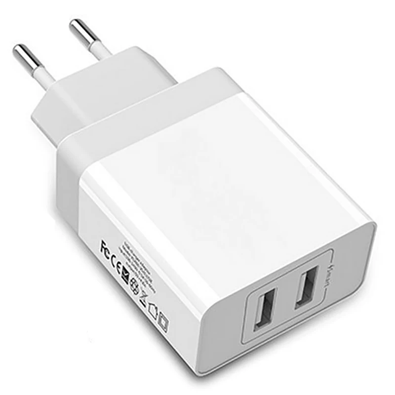 Зарядное устройство trasel 5 V/4.8A Usb зарядное устройство 2 порта для настенной зарядки адаптер питания зарядное устройство для мобильного телефона Iphone айпад ноутбук(штепсельная вилка ЕС
