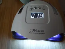 220W SUN X7 Max secador de uñas pantalla LCD 57 LED secador de uñas lámpara UV LED para curado Gel polaco Auto sensor lámpara para uñas