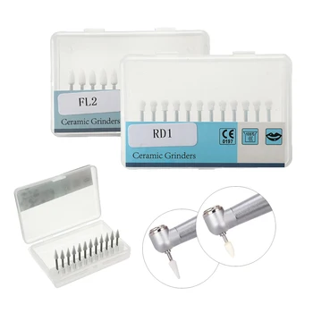 

12Pcs/Pack Dental Polishing Burs Stone Porcelain Resin Handpiece Polishing Cone White Stone Teeth Whitening Tools