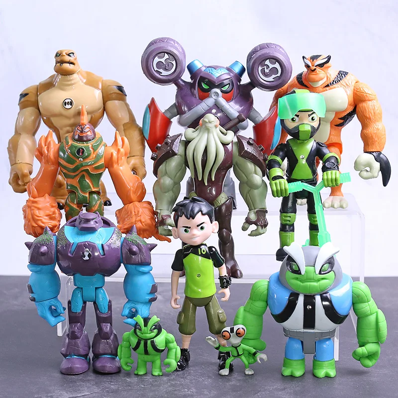 Бен 10 бен Теннисон серое вещество Heatblast Humongousaur Рэт Vilgax ПВХ фигурки Детские игрушки подарок 11 шт./компл
