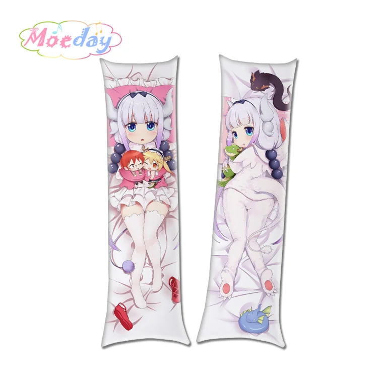 Коричневый Наволочки для подушек Miss Kobayashi's Dragon Maid Канна Камуи каваи лоли - Цвет: Коричневый