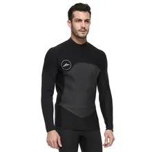 Мужская Черная куртка для дайвинга 2 мм неопреновый нейлоновый пуловер эластичный сохраняющий тепло костюм для дайвинга зимняя одежда для плавания футболка для дайвинга
