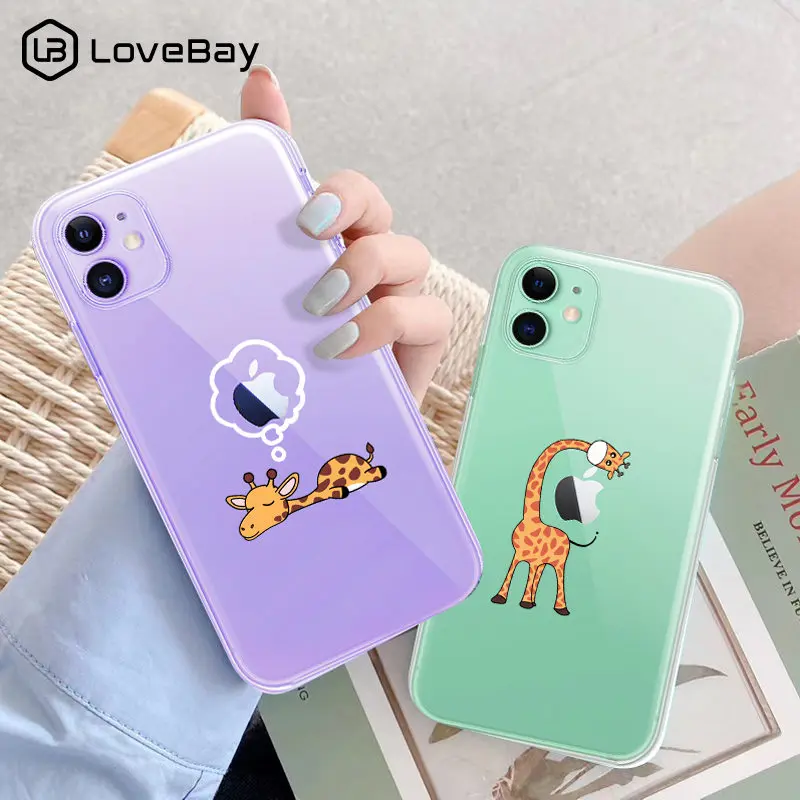 Чехол Lovebay для iPhone 11 Pro Max X XR XS 8 7 6 6s Plus 5 5s SE 2020 мягкий чехол из ТПУ с забавными
