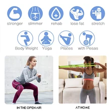

Elastic Bands Fitness Resistance Bands Pilates Sport Yoga Stretch Rubber Band Training Workout Gym Equipment Fitness Accessories
