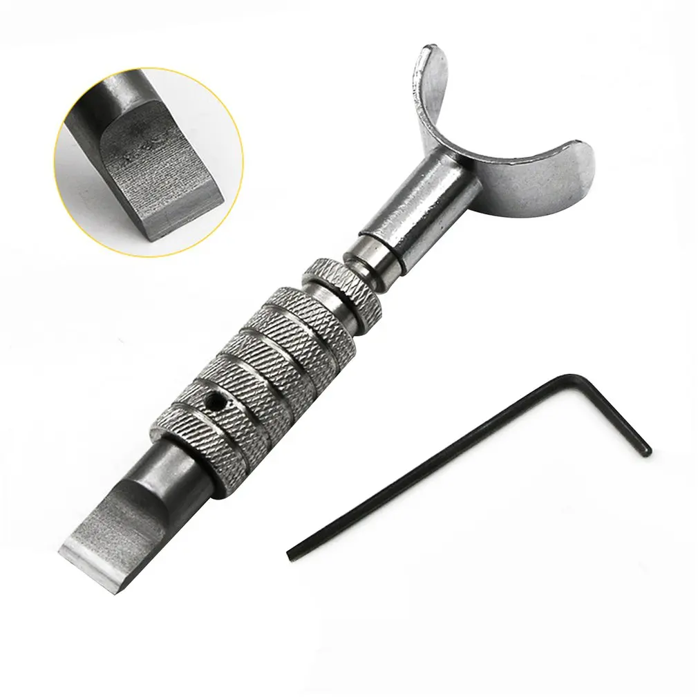 Adjustable Leather Carving Knife DIY Cowhide Manual Leather Carving Tools Cut Blade Swivel Leathercraft Working Tool