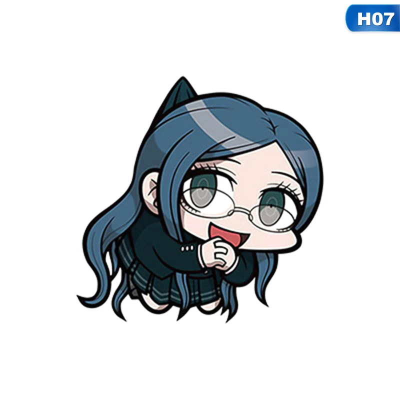 H07 Аниме игра Danganronpa V3 мультфильм брелок Рисунок акриловый двухсторонний прозрачный кулон лучший друг ювелирные изделия фанатов подарок - Цвет: H07