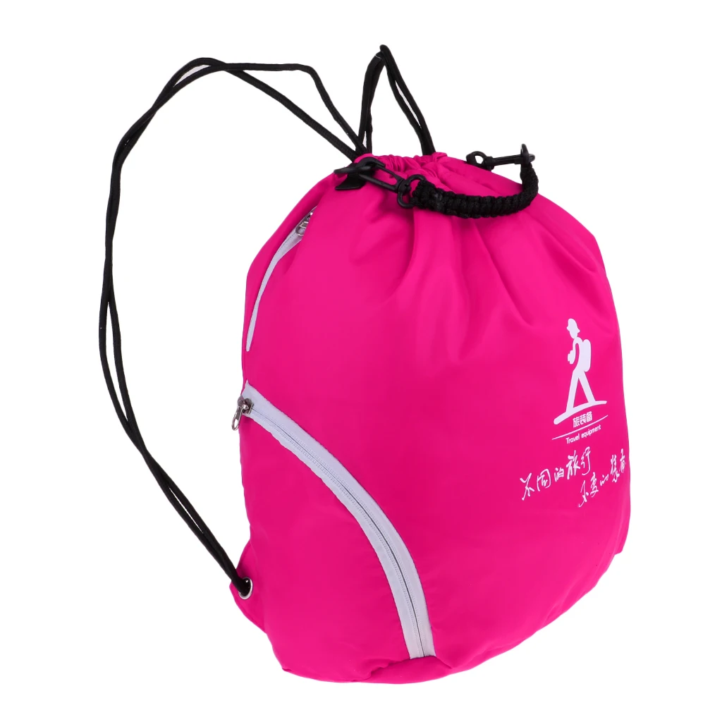 Unisex Bag Drawstring Sack Sport Travel Outdoor Backpack Waterproof Soft Lightweight and Durable Drawstring Backpack