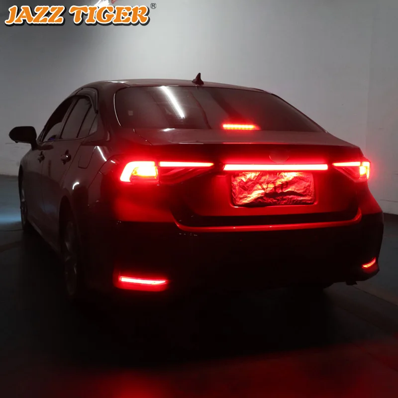 For Toyota Corolla 2019 2020 Car Rear Bumper Trunk Tail Light LED Rear Fog Lamp Brake Light Dynamic Turn Signal Reflector