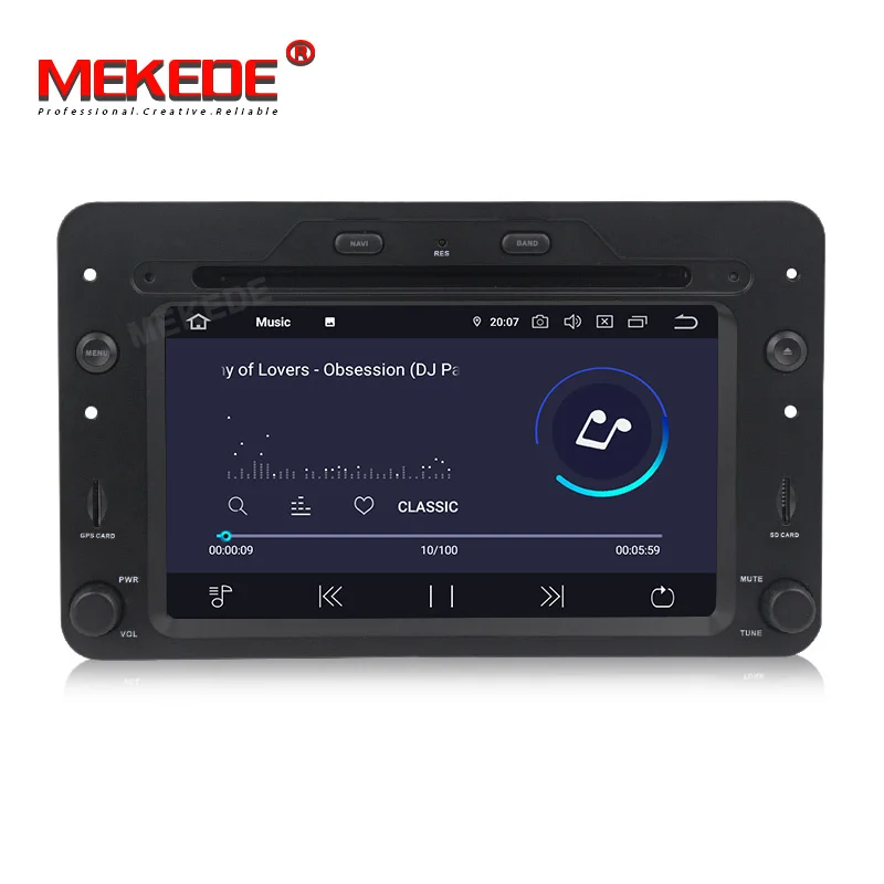 Best MEKEDE 4G 64G Android 9.0 Car DVD GPS For Alfa Romeo Spider Alfa Romeo 159 Brera 159 Sportwagon RADIO stereo auto navigation 2