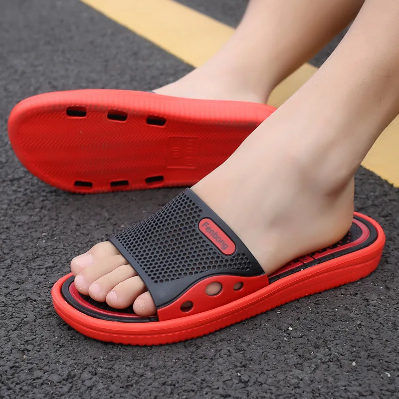 

2019 Summer New Style Youth Trend Sandals Thick Bottomed Bathroom Home Soft Bottom Sandals Men