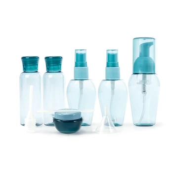 

Travel Size Toiletry Bottles Set Cosmetic Makeup Liquid Containers Leakproof Travel Accessory with Storage Pouch for Men Women 4