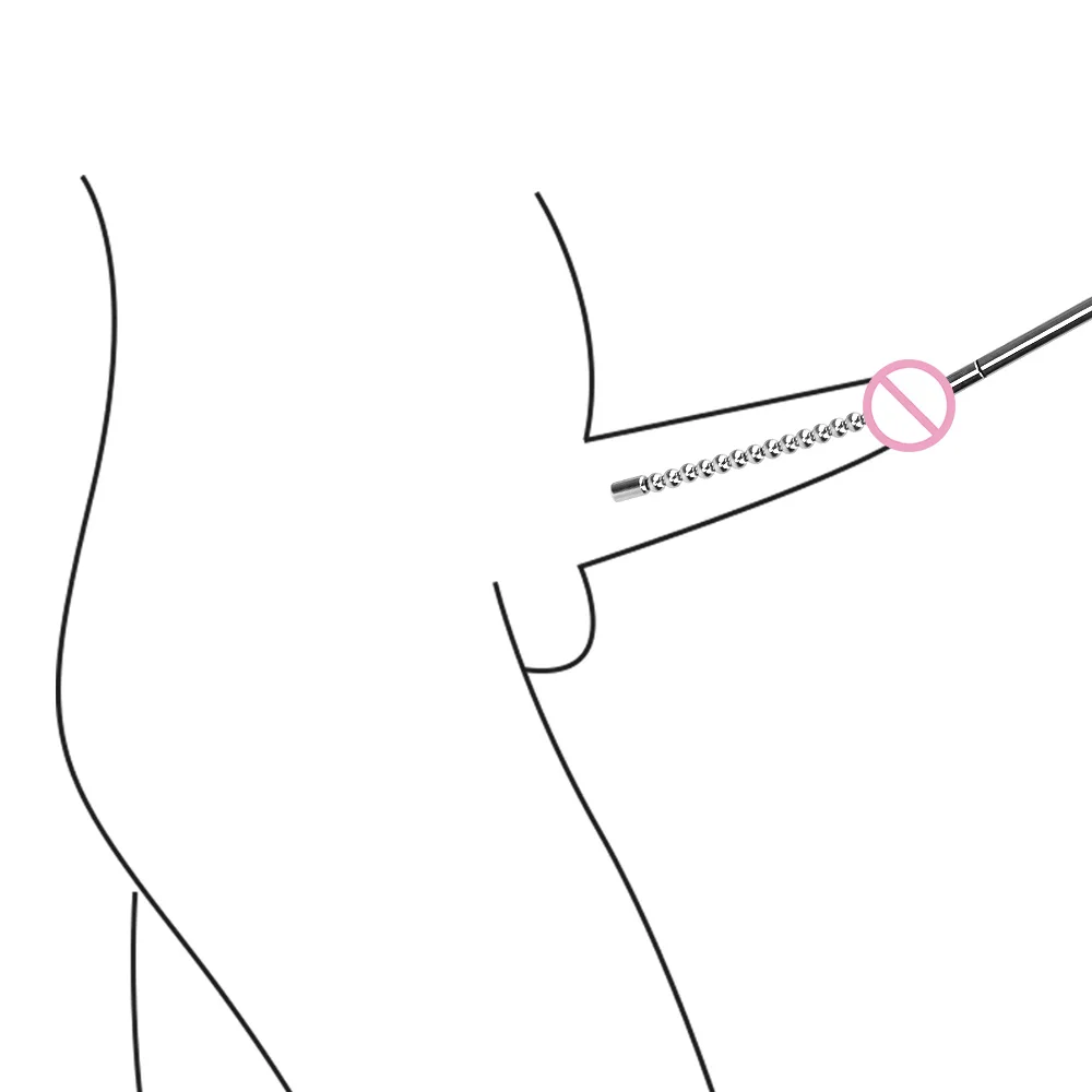 Dilator Urethra Beads Metal Electro Stimulation Sex Toy For Men