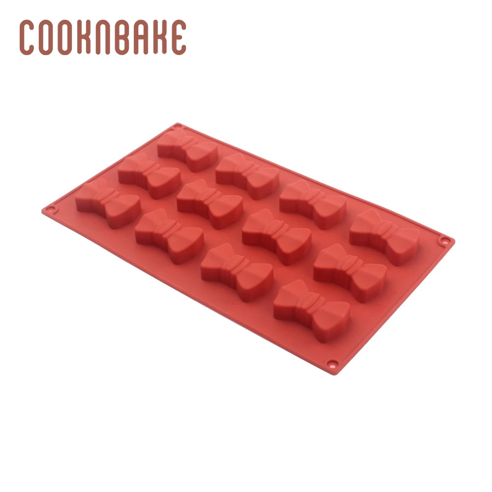 COOKNBAKE силиконовая форма для шоколада, конфет, банта, торта, выпечки, сахарное желе, художественный инструмент для украшения торта, 12 отверстий