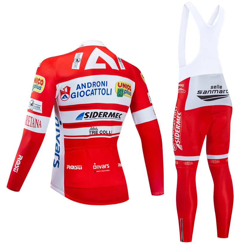 Новинка ANDRONI Команда Велоспорт Джерси 20D велосипед брюки комплект Ropa Ciclismo зима термо флис pro велосипедная куртка Майо Одежда