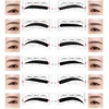 Pochoir femme professionnel pour sourcils, 24 paires, modèle