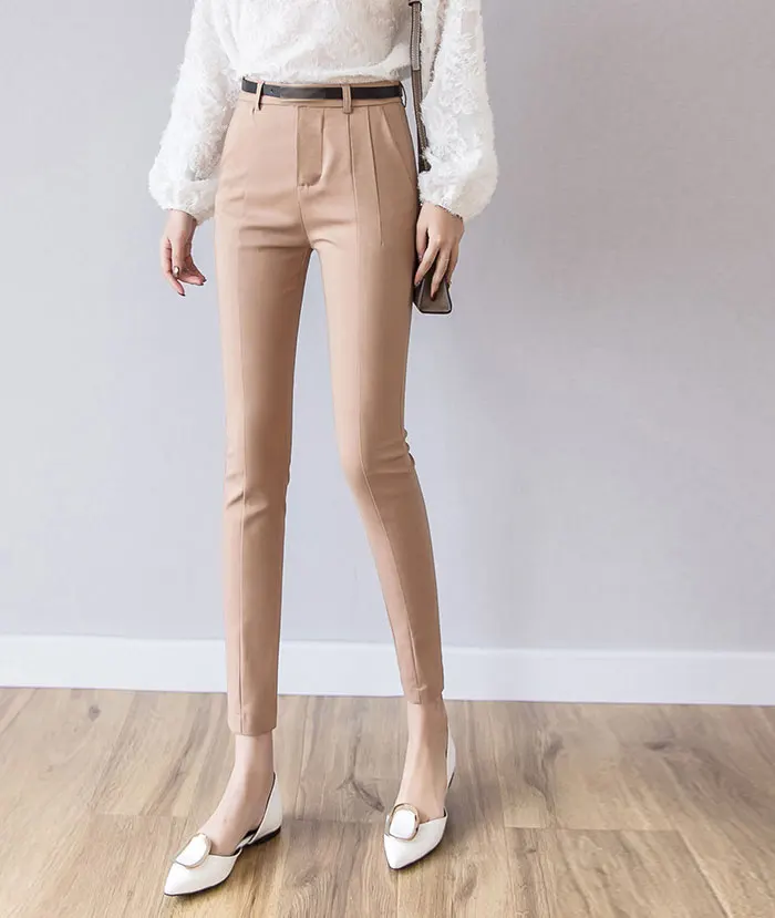 Брюки женские новые капри длиной до щиколотки женские леггинсы Pantalon Femme рабочая одежда тонкие с высокой талией эластичные повседневные женские брюки