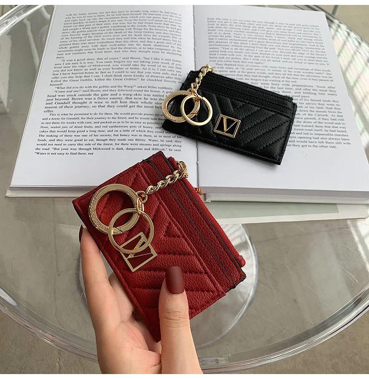 Women Wallet Key Messenger Card Bag Fashion Multi-card Slot Bag Wild Girl Coin Purse wallets for women  halloween purse