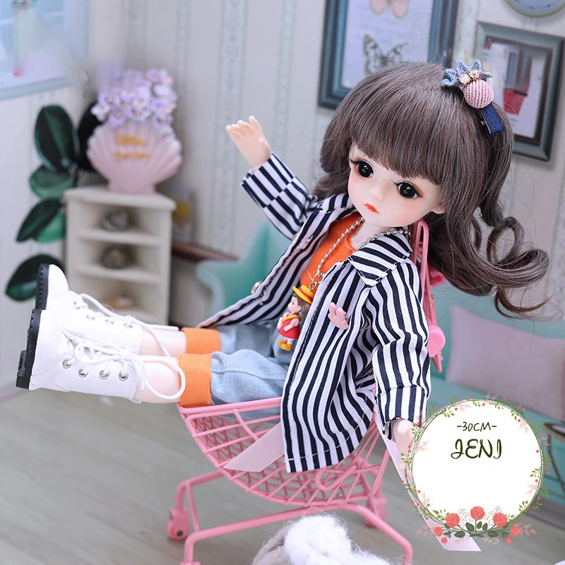 30CM Fashion Bjd Doll 18 Joints Beauty Make Up DIY Bjd Dolls With Clothes Suit Best Gifts For Girl Handmade Beauty Toy 1/6 BJD 8