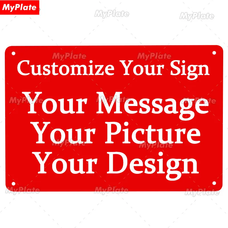 Personalized Name License Plate Metal Sign Wall Decor For Bar Wedding Gift