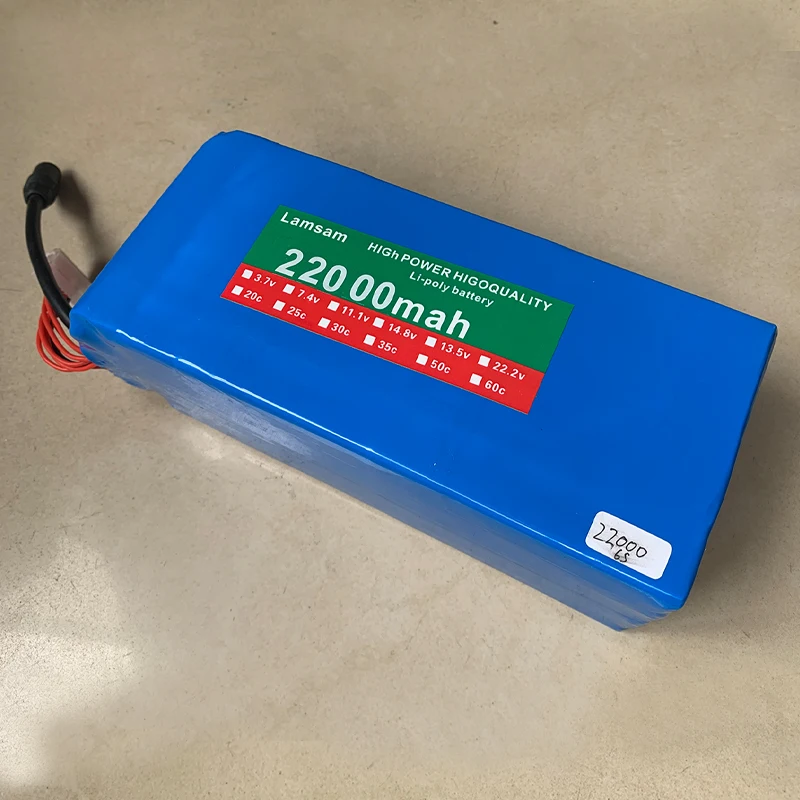 22,2 V 22000mah 6 S/4S/3 S 25C Литий-полимерный аккумулятор с высокой скоростью 25C для многоосевой модели транспортного средства для защиты растений mach