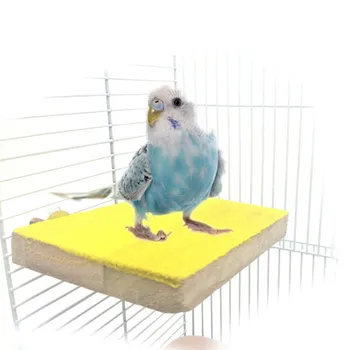 

Colorful Pet Toys Cage Chew Grinding Springboard Pet Clean Perches for Claw Parakeet Platform Toy Paw Parrot Bird Stand NEW.