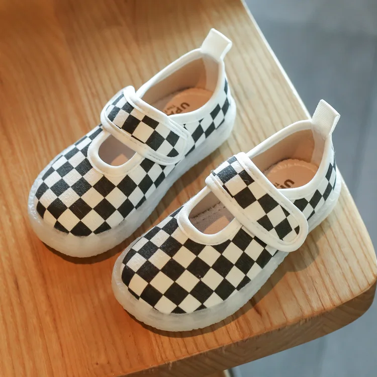 Осенние детские Новые парусиновые туфли супер крутые холщовые с ручным рисунком