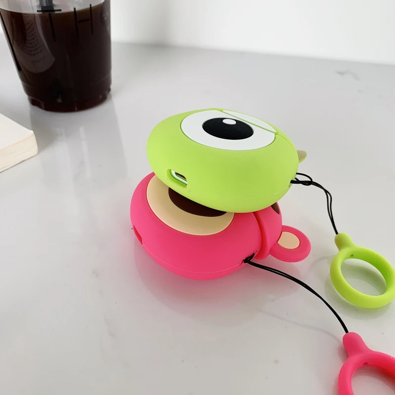 Чехол для наушников для AirPods, силиконовый чехол, милый мультяшный мягкий чехол для наушников для Apple AirPods, чехол для наушников, 3D аксессуары в виде мишки, коробка