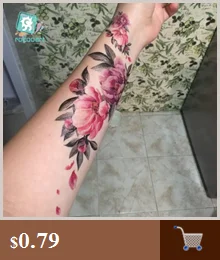 Rocooart сексуальная белая кружевная перчатка поддельная Вспышка татуировки на теле руки и спины для женщин водонепроницаемый временный стикер