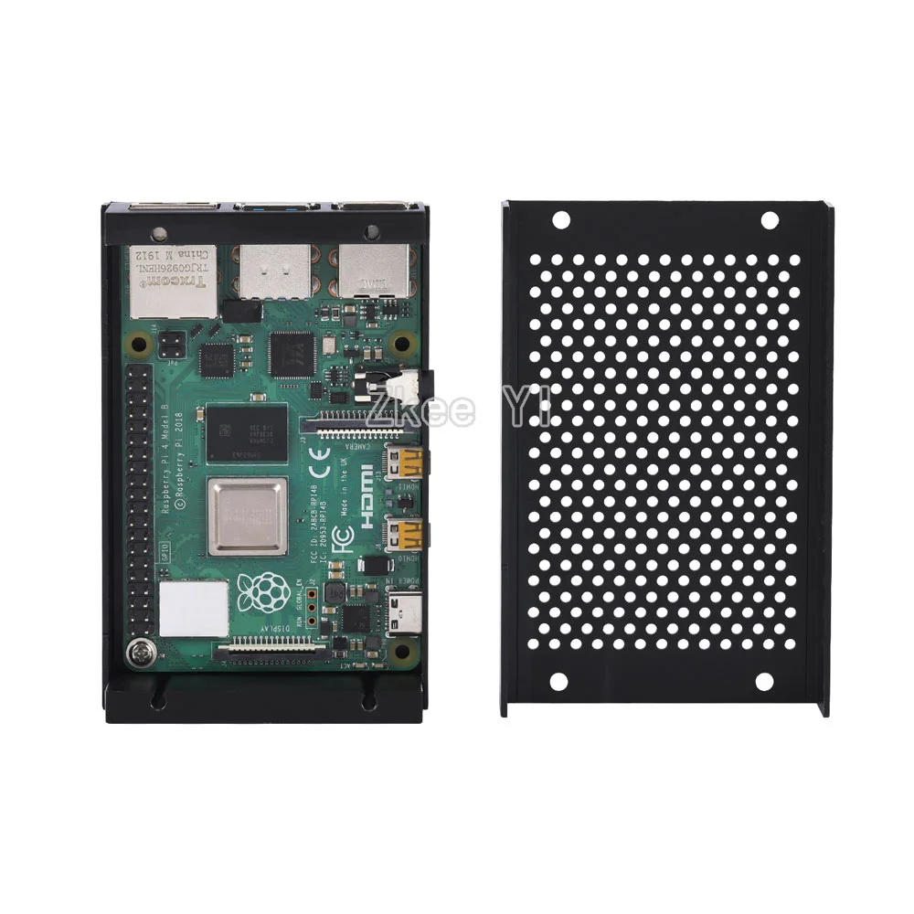 Новейший алюминиевый чехол с радиатором для Raspberry Pi 4 Model B|Аксессуары