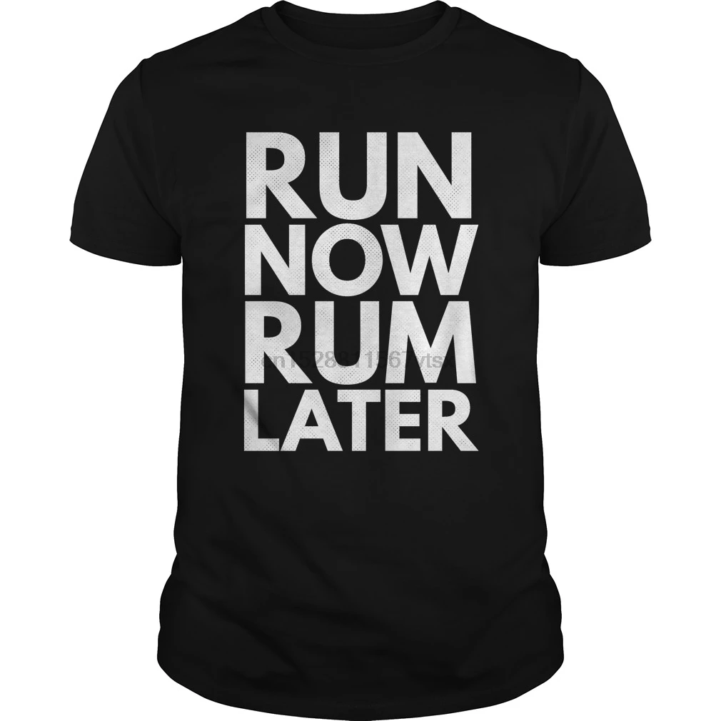 Мужская футболка с коротким рукавом Run now rum later Funny running and drinking shirt cool Women t-Shirt tee tops |