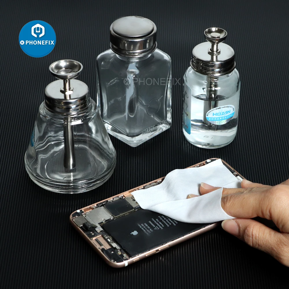 100ML 150ML Glass Alcohol Bottle Washing Plate Press Automatic Water Caps for Mobile Phone Repair Clean Tool | Инструменты