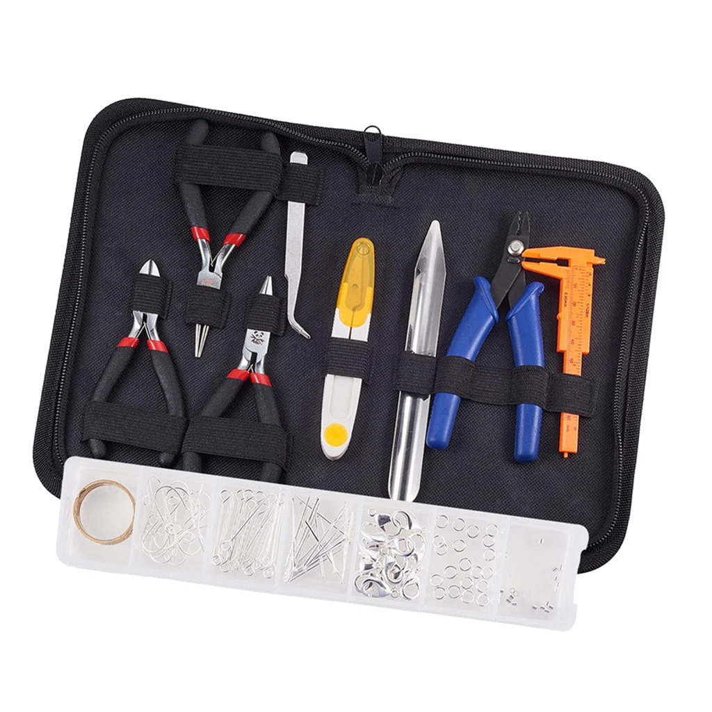 

Jewelry Making Tool Kits Findings Accessory For Necklace Bracelets DIY