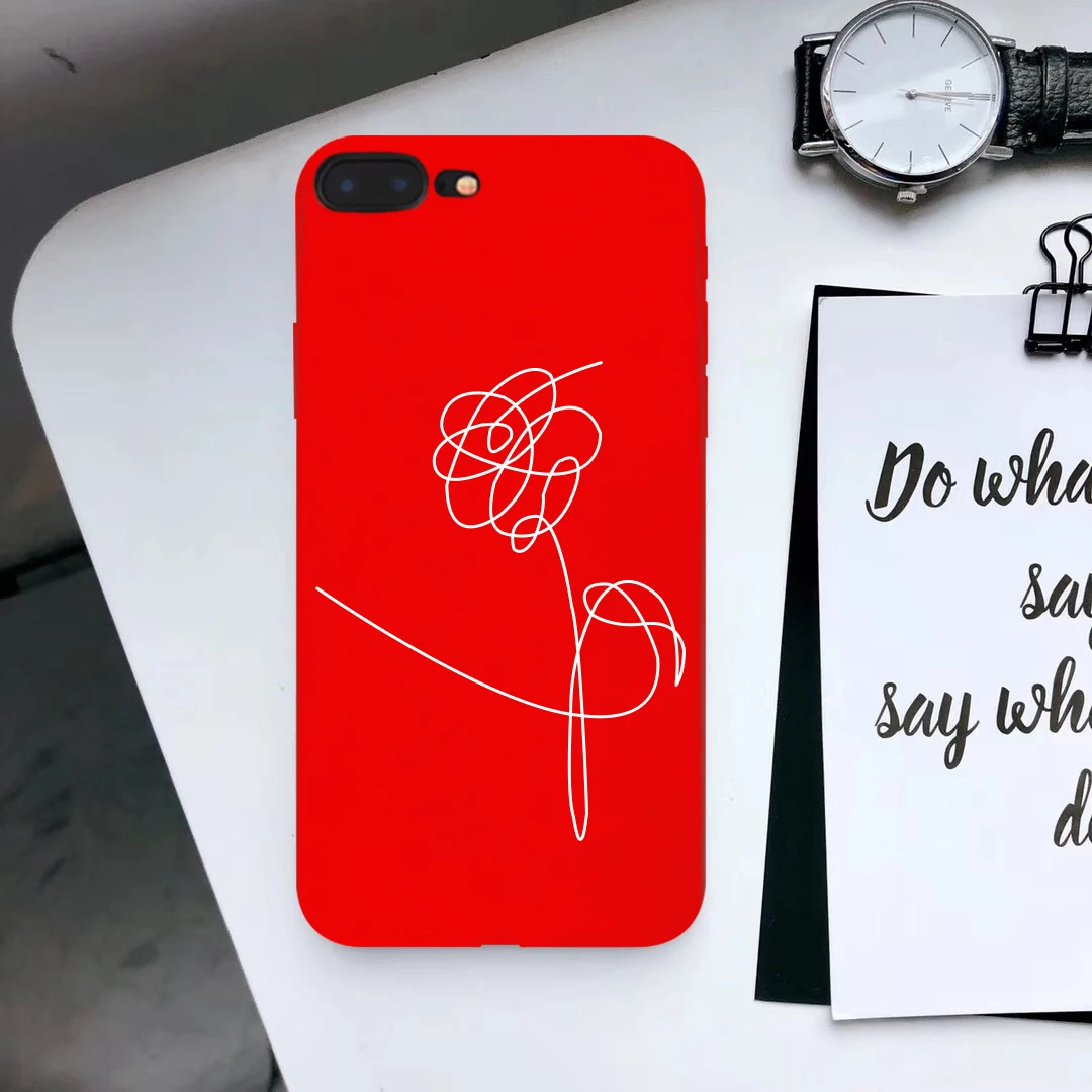 Чехол для телефона JAMULAR Love yourself Flower для iPhone 7 11 Pro XS MAX XR X 6 6s 8 Plus, мягкий силиконовый чехол с абстрактным рисунком