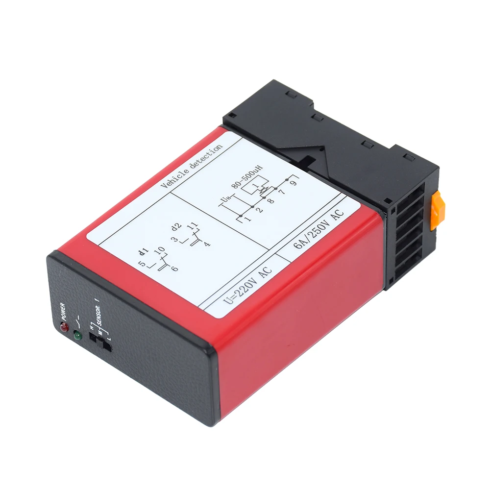 Contrôle de Signal de détecteur de véhicule de boucle inductive de trafic AC220V pour le système de stationnement de voiture