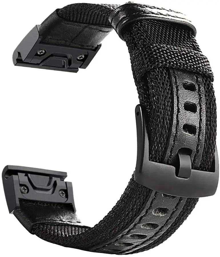 

For Garmin Fenix 5X/5X Plus Quick Fit Watch Strap 26mm NOTA Nylon Watch Band Strap for Garmin Fenix 6X/Fenix 3/3 HR/Descent Mk1