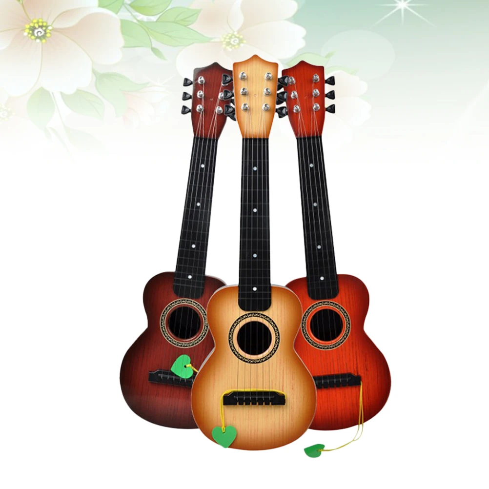 1 шт. моделирование Educatioanl обучения декоративные струны игральные игрушки гитара аксессуары для детей Рождественский подарок