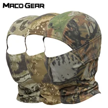 Уличная камуфляжная тактическая Балаклава, маска для лица, велосипедная, Охотничья, велосипедная, Армейская, Спортивная, велосипедная, военная, лайнер, пейнтбол, ниндзя, шапка